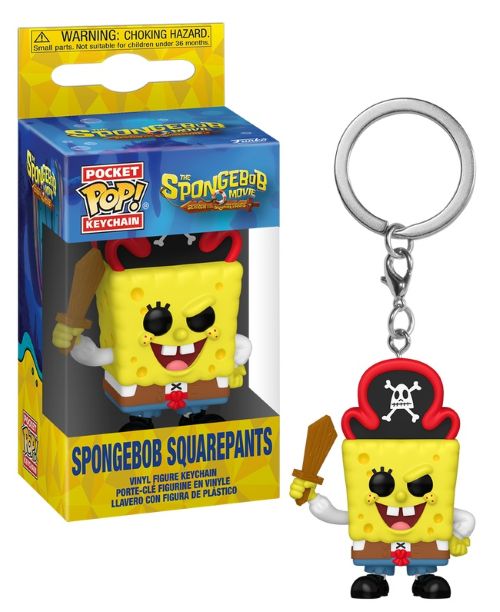 FUNKO POP! Portachiavi SPONGE-BOB – Spongebob Squarepants (Pirata) In box 5cm In espo da 12PZ..x12